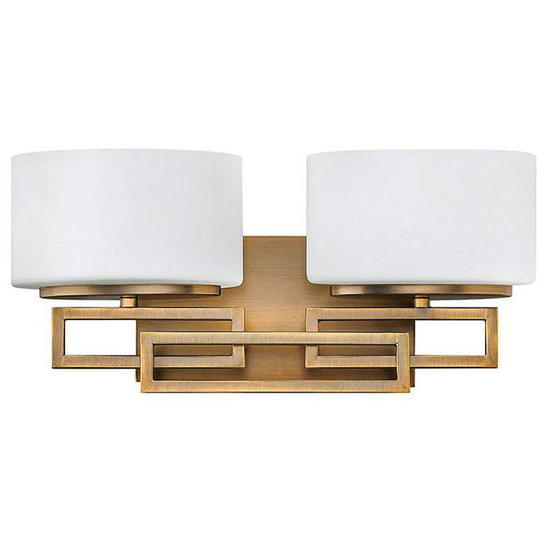 Image 1 Hinkley Lanza Bronze 16 1/2 inchW 2-Light Bathroom Wall Light