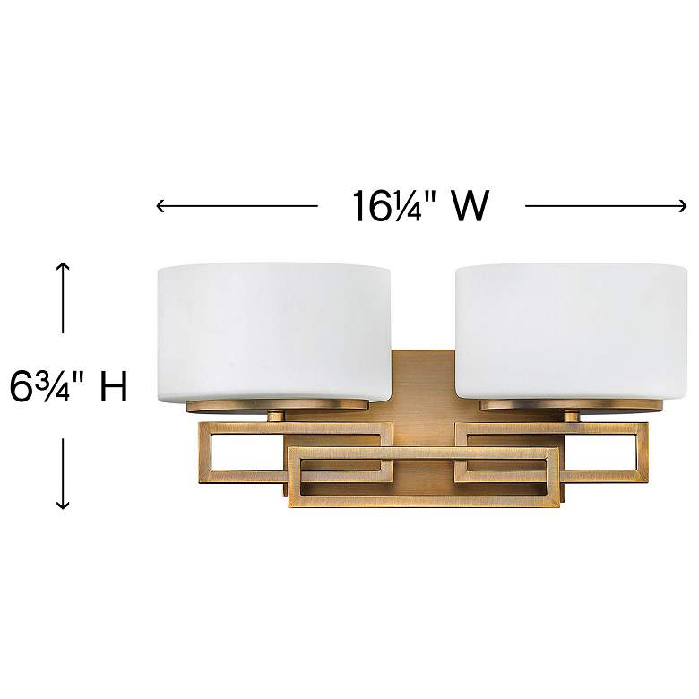 Image 4 Hinkley Lanza Bronze 16 1/2"W 2-Light Bathroom Wall Light more views