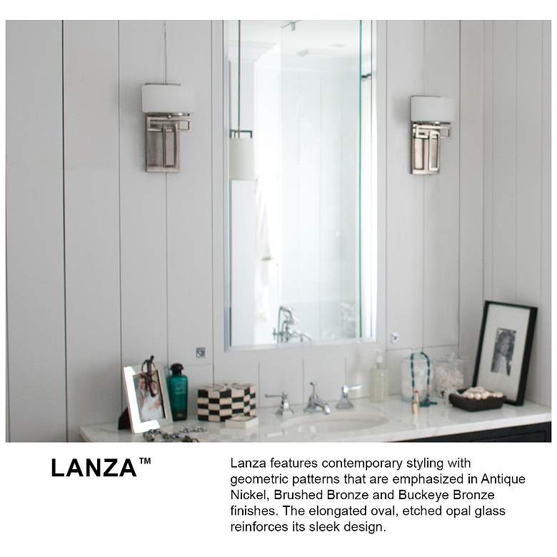 Image 7 Hinkley Lanza Bronze 34" Wide Bathroom Wall Light more views