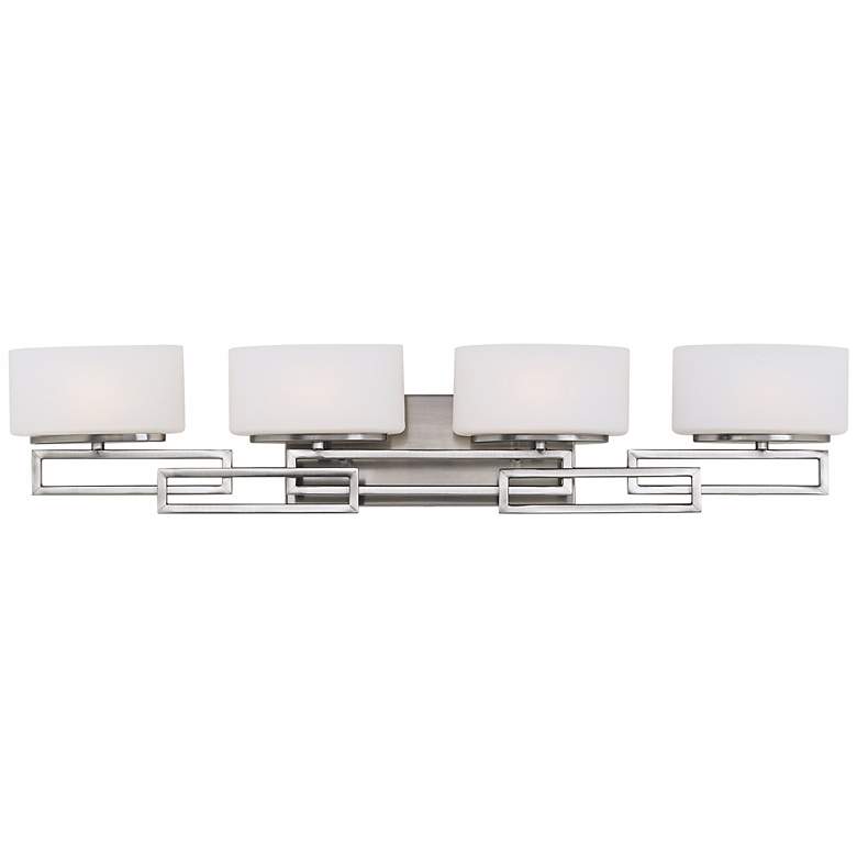 Image 3 Hinkley Lanza Nickel 34 inch Wide Bathroom Wall Light more views