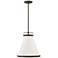 Hinkley Lark 16"W Oil-Rubbed Bronze and Fabric Pendant Light