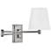Hinkley Lark Beale 11 1/2" High Antique Nickel Swing Arm Wall Light