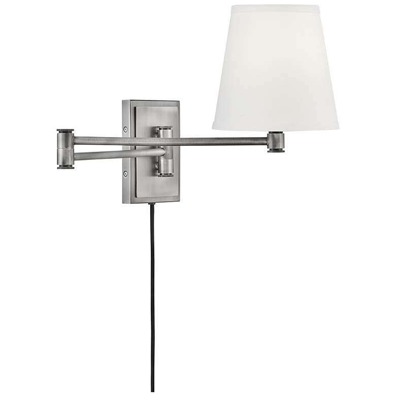 Image 2 Hinkley Lark Beale 11 1/2" High Antique Nickel Swing Arm Wall Light more views