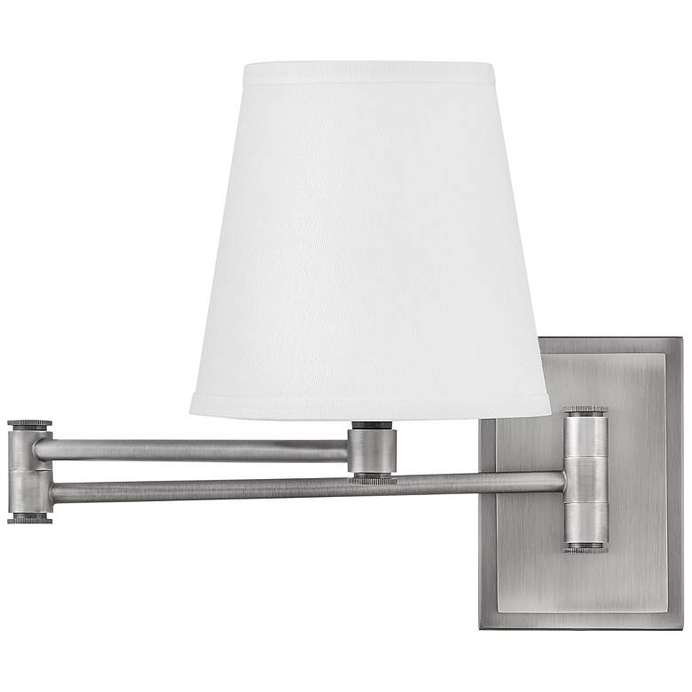 Image 4 Hinkley Lark Beale 11 1/2" High Antique Nickel Swing Arm Wall Light more views