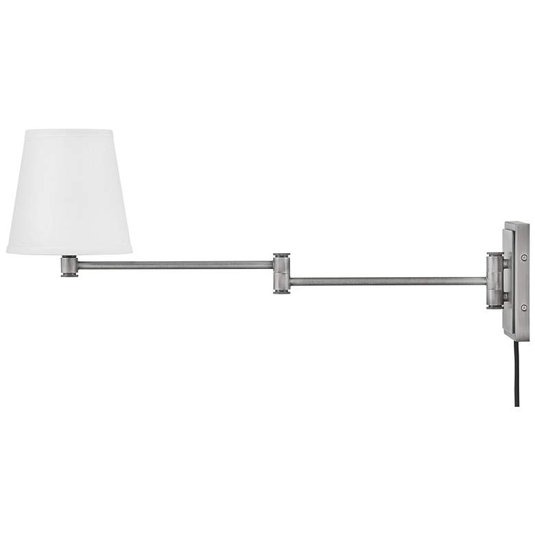 Image 5 Hinkley Lark Beale 11 1/2" High Antique Nickel Swing Arm Wall Light more views