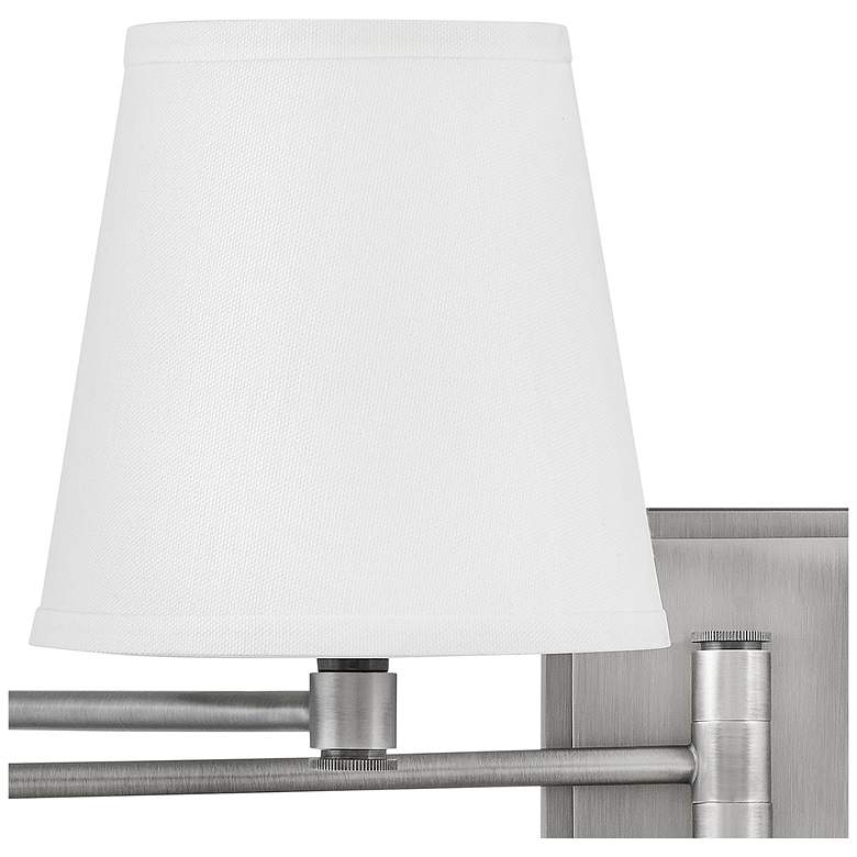 Image 6 Hinkley Lark Beale 11 1/2" High Antique Nickel Swing Arm Wall Light more views