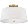 1_Hinkley Lark Beale 14" Wide Lacquered Brass Ceiling Light