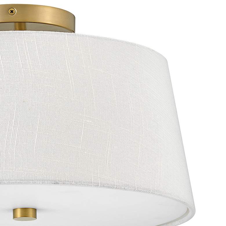 Image 6 Hinkley Lark Beale 14" Wide Lacquered Brass Ceiling Light more views