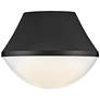 Thumbnail2 of Hinkley Lark Haddie 11" Wide Small Modern Black Finish Flush Mount more views