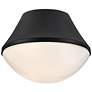 Thumbnail4 of Hinkley Lark Haddie 11" Wide Small Modern Black Finish Flush Mount more views