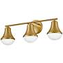 4_Hinkley Lark Haddie 24" Wide 3-Light Lacquered Brass Bath Fixture more views