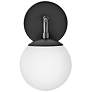 4_Hinkley Lark-Julep 10" High Black Metal Opal Glass Wall Light more views