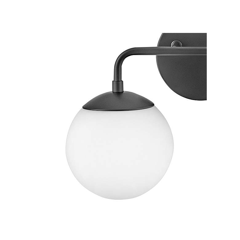 Image 2 Hinkley Lark-Julep 10" High Black Steel 2-Light Wall Light more views