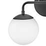 3_Hinkley Lark-Julep 10" High Black Steel 2-Light Wall Light more views
