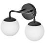 6_Hinkley Lark-Julep 10" High Black Steel 2-Light Wall Light more views