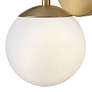 Thumbnail3 of Hinkley Lark-Julep 10" High Modern Lacquered Brass Wall Sconce more views