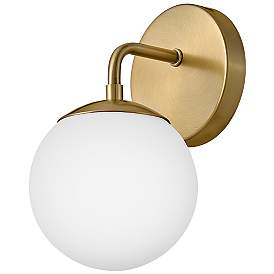 Image5 of Hinkley Lark-Julep 10" High Modern Lacquered Brass Wall Sconce more views