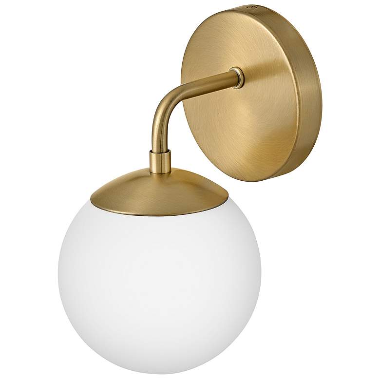 Image 6 Hinkley Lark-Julep 10" High Modern Lacquered Brass Wall Sconce more views