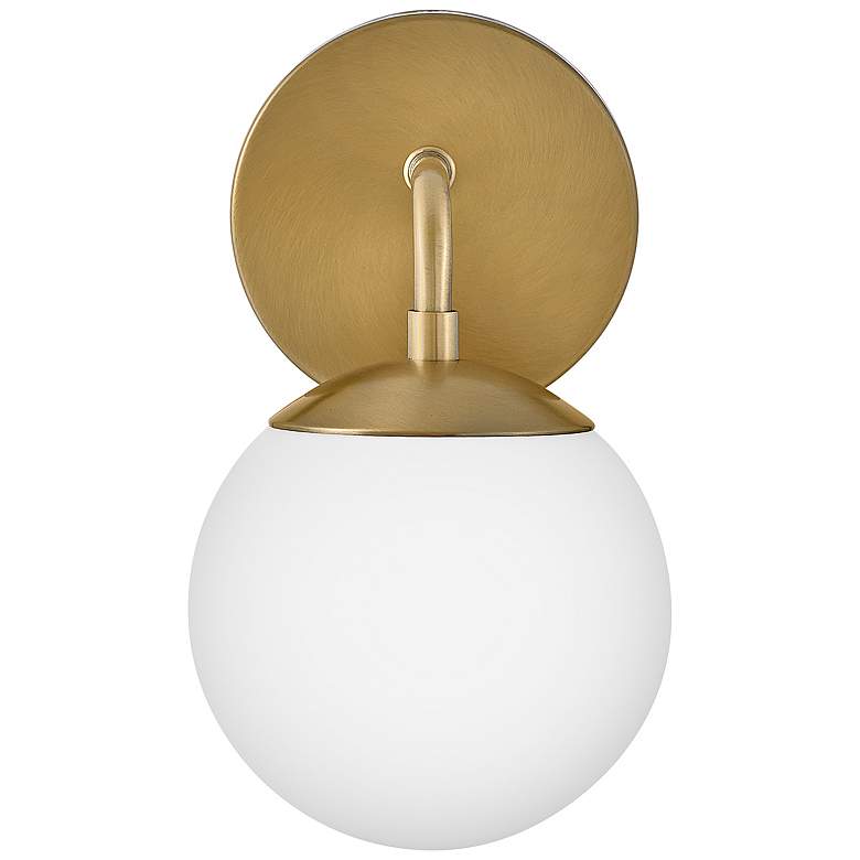 Image 7 Hinkley Lark-Julep 10" High Modern Lacquered Brass Wall Sconce more views
