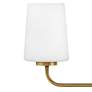 Hinkley Lark-Kline 33" Wide Brass Four Light Modern Vanity Bath Light