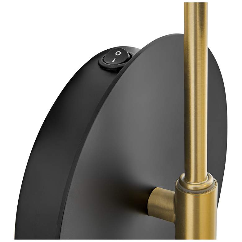 Image 4 Hinkley Lark Lou 17" High Black and Brass Wall Sconce more views