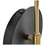 4_Hinkley Lark Lou 17" High Black and Brass Wall Sconce more views