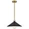 Hinkley Lark Milo 16" Wide Brass and Black Pendant Light