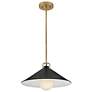 4_Hinkley Lark Milo 16" Wide Brass and Black Pendant Light more views