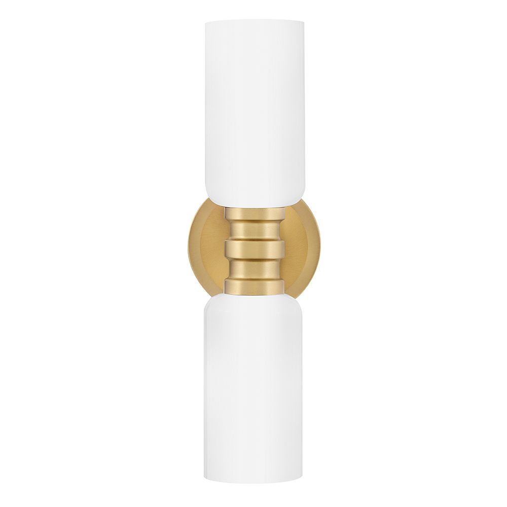 Thumbnail2 of Hinkley Lark Naomi 16"H Lacquered Brass 2-Light Wall Sconce more views