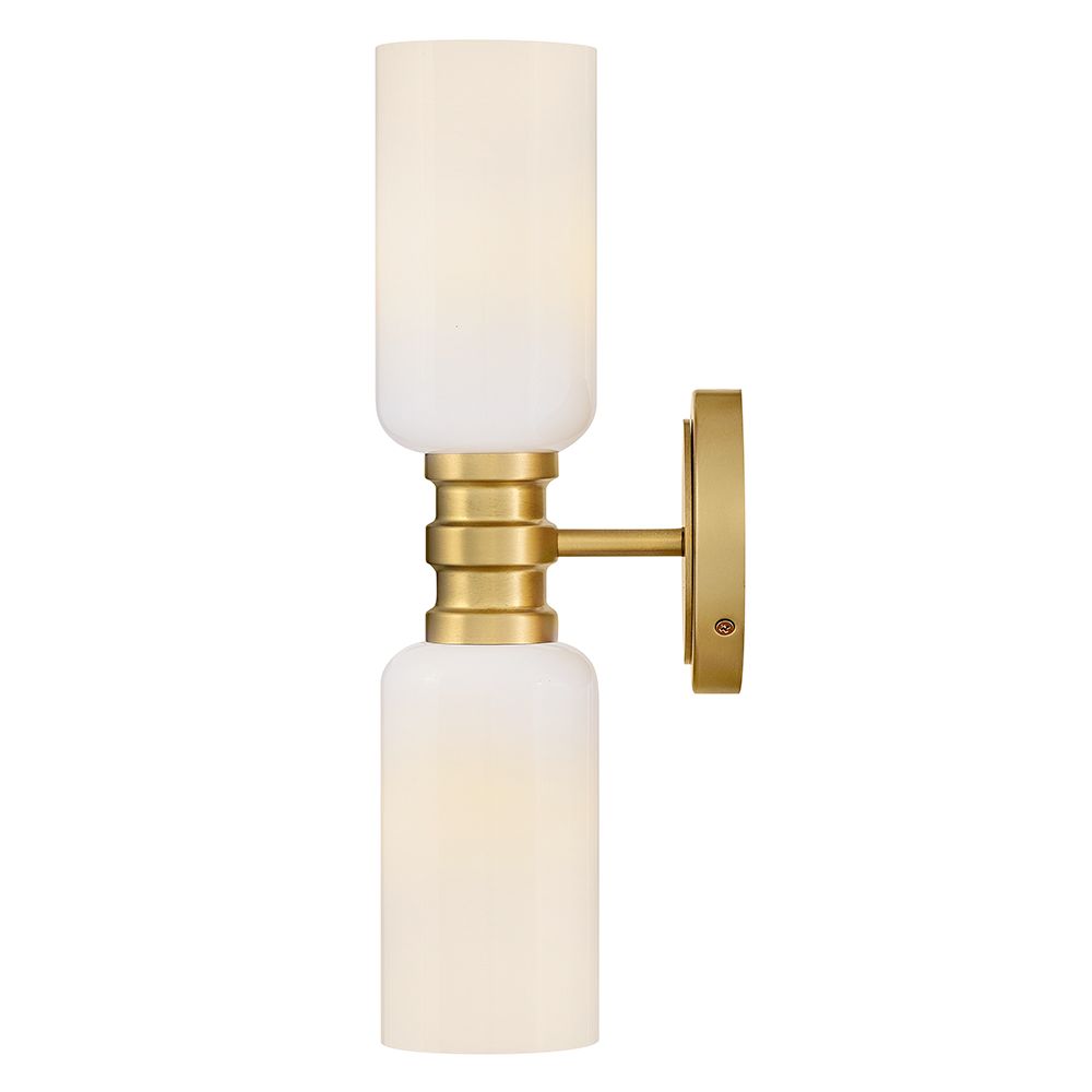 Hinkley Lark Naomi 16"H Lacquered Brass 2-Light Wall Sconce