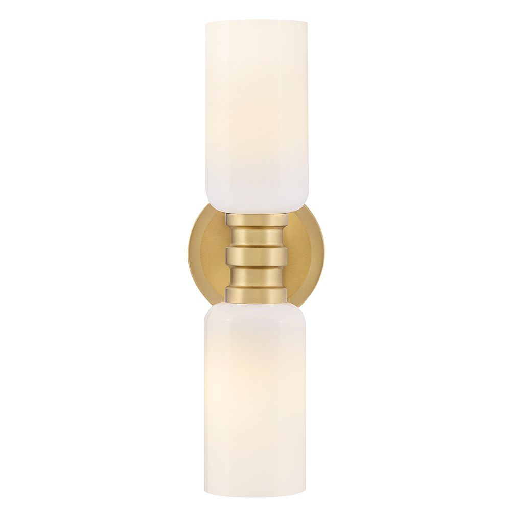 Hinkley Lark Naomi 16"H Lacquered Brass 2-Light Wall Sconce