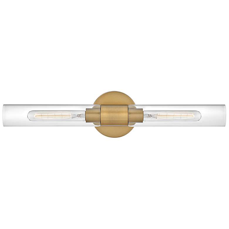 Image 1 Hinkley Lark Shea 24" Wide Lacquered Brass 2-Light Vanity Bath Light