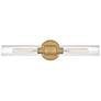 1_Hinkley Lark Shea 24" Wide Lacquered Brass 2-Light Vanity Bath Light
