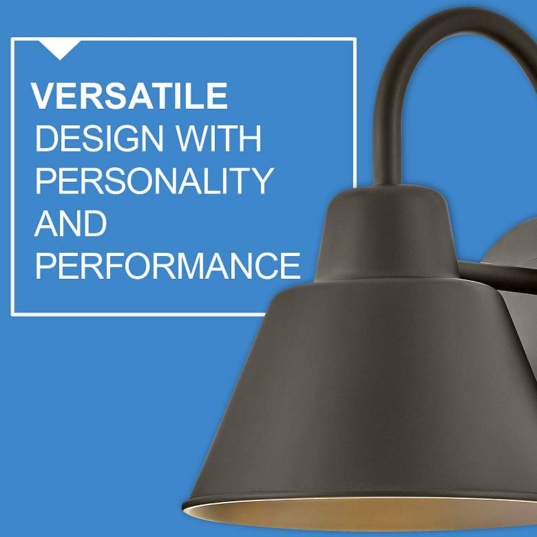 Image 6 Hinkley Lark Wes 10 1/2"H Oil Rubbed Bronze Gooseneck Barn Light more views