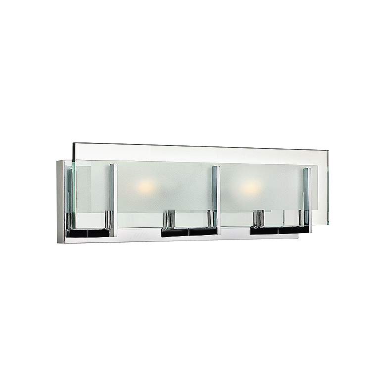 Image 1 Hinkley Latitude 18" Wide Modern Chrome and Glass Vanity Bath Light