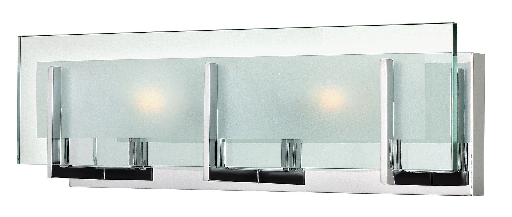 Image 2 Hinkley Latitude 18" Wide Modern Chrome and Glass Vanity Bath Light more views