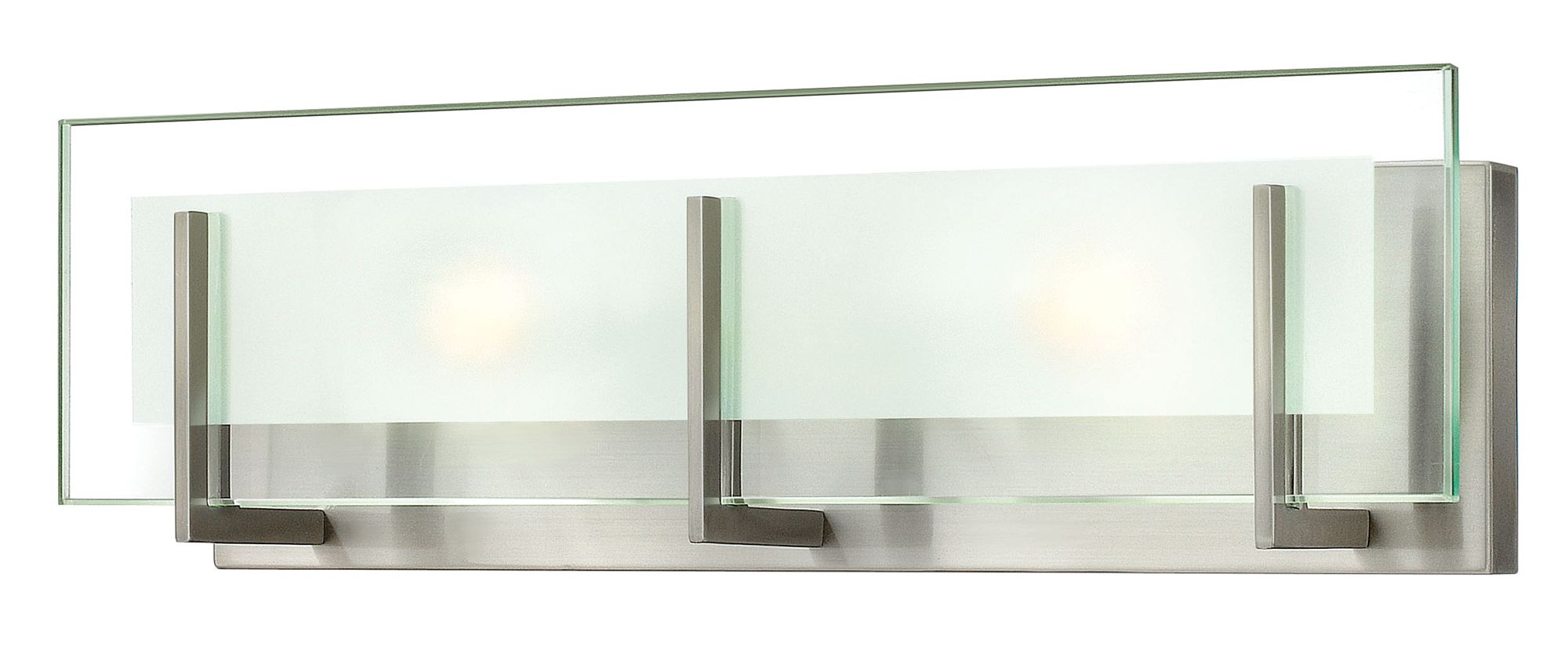 Thumbnail3 of Hinkley Latitude 18"W Brushed Nickel 2-Light Vanity Light more views