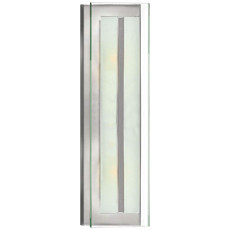 Image 1 Hinkley Latitude 21 1/2 inch High Brushed Nickel Wall Sconce