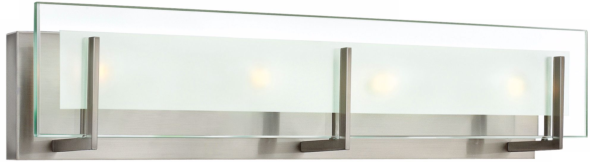 brushed nickel vanity light