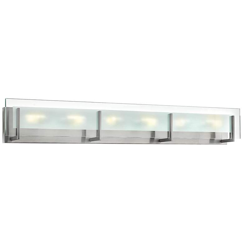 Image 2 Hinkley Latitude 37 1/2" Wide Modern Brushed Nickel Bath Light
