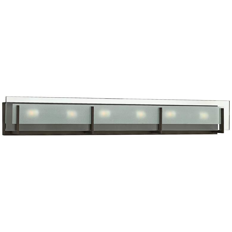 Image 1 Hinkley Latitude 37 1/2 inchW Oil-Rubbed Bronze Bath Light