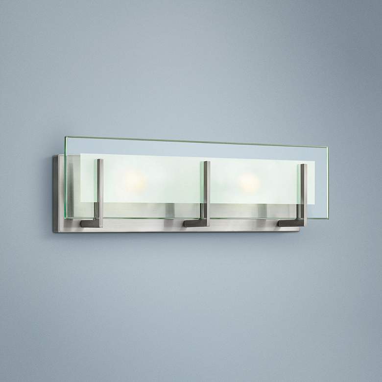 Image 1 Hinkley Latitude 5 1/2" High Brushed Nickel LED Wall Sconce