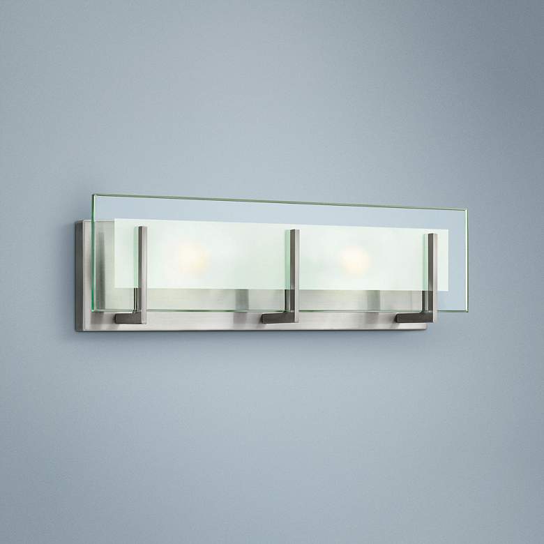 Image 1 Hinkley Latitude 5 1/2 inch High Brushed Nickel LED Wall Sconce