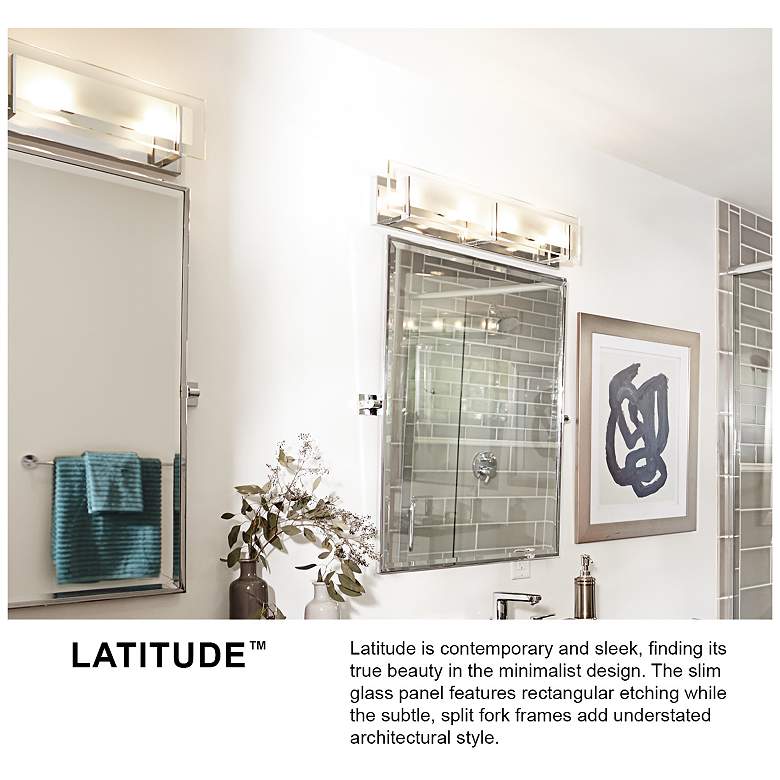 Image 6 Hinkley Latitude 8" High Chrome Wall Sconce more views