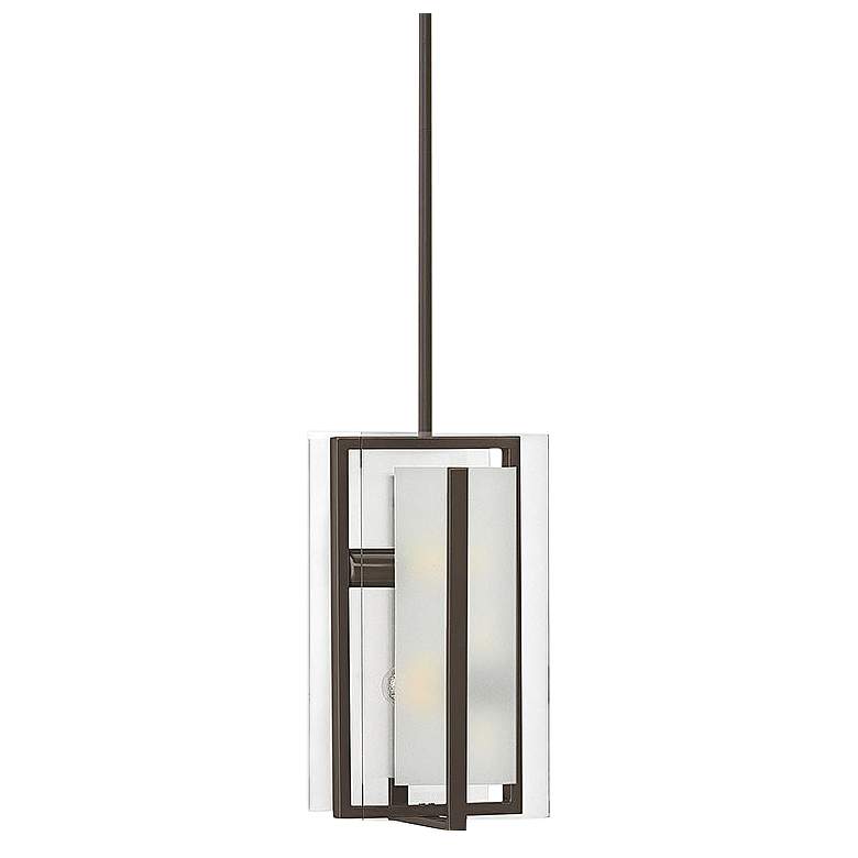 Image 1 Hinkley Latitude 8" Wide Oil Rubbed Bronze Mini Pendant