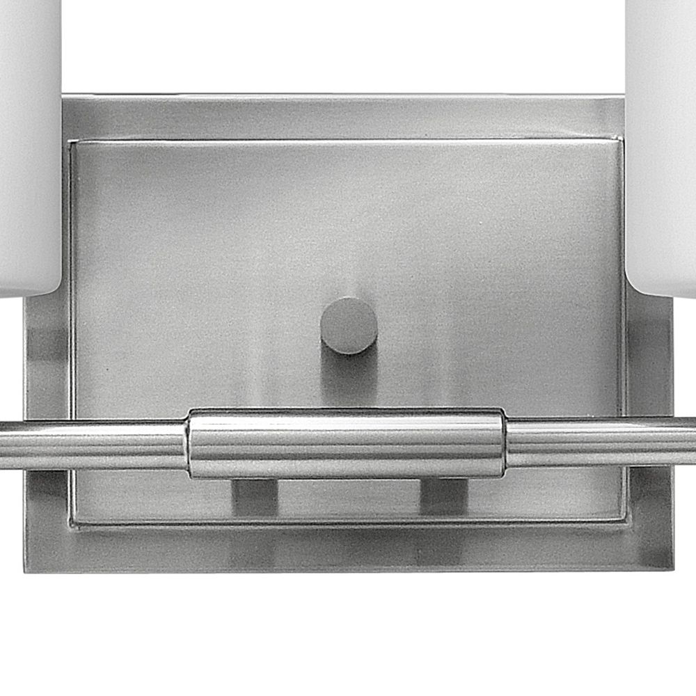 Hinkley Laurel 13" Wide Brushed Nickel 2-Light Bath Light