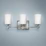 1_Hinkley Laurel 19 1/2" Opal Glass 3-Light Brushed Nickel Bath Light