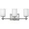 Hinkley Laurel 19 1/2"W Polished Nickel 3-Light Bath Light
