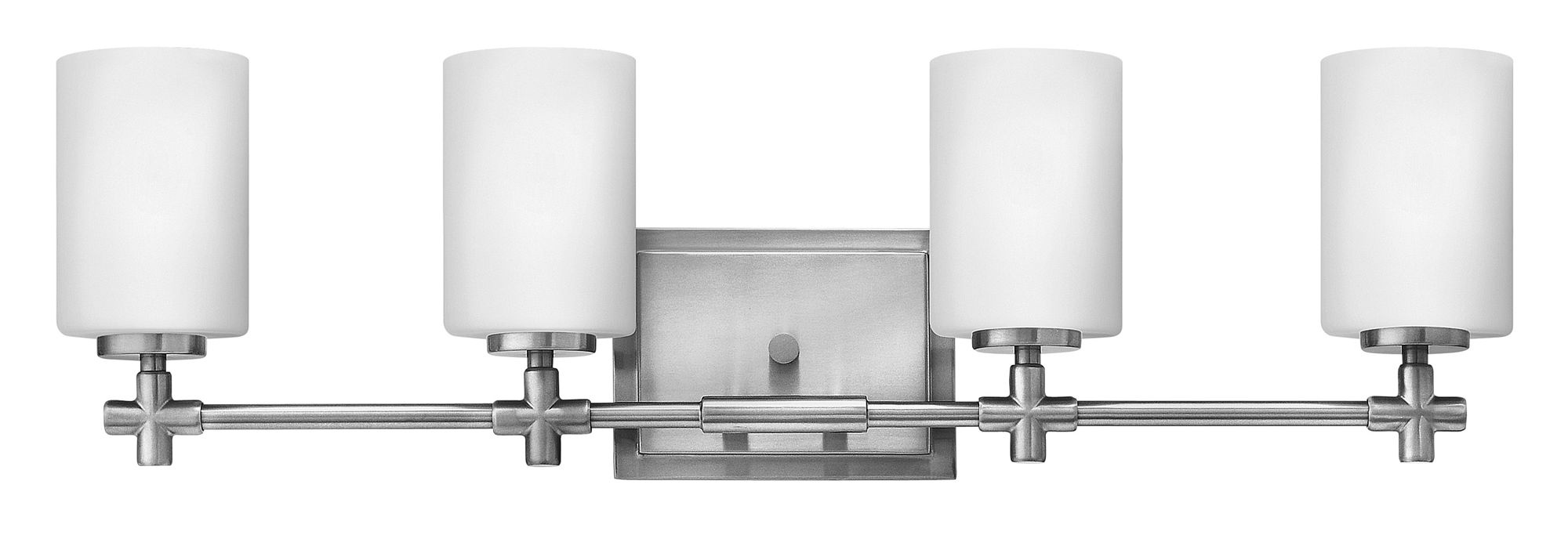 Image 3 Hinkley Laurel 4-Light 27 3/4"W Brushed Nickel Bath Light more views
