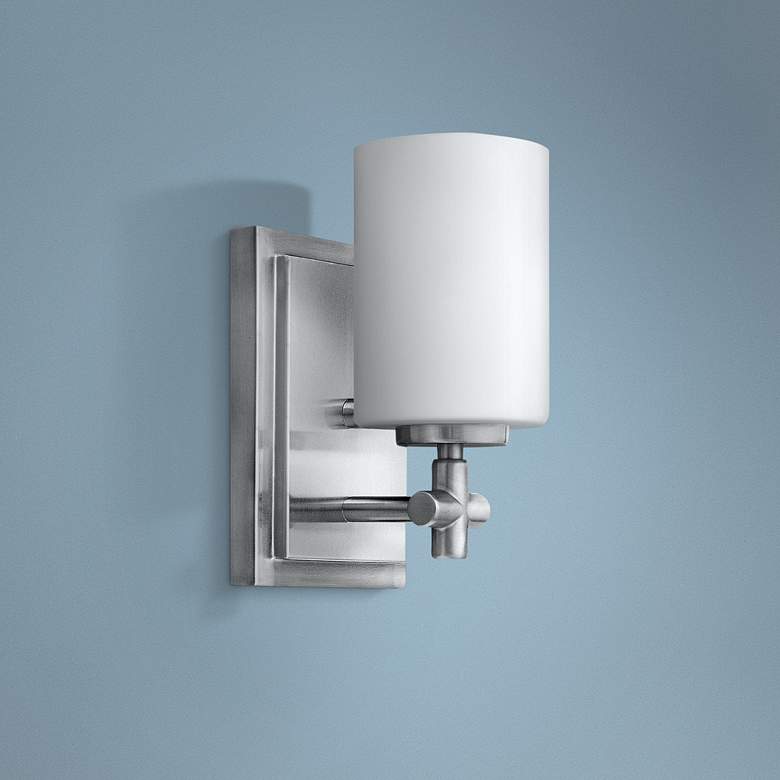 Image 1 Hinkley Laurel 8 1/4" High Brushed Nickel Wall Sconce